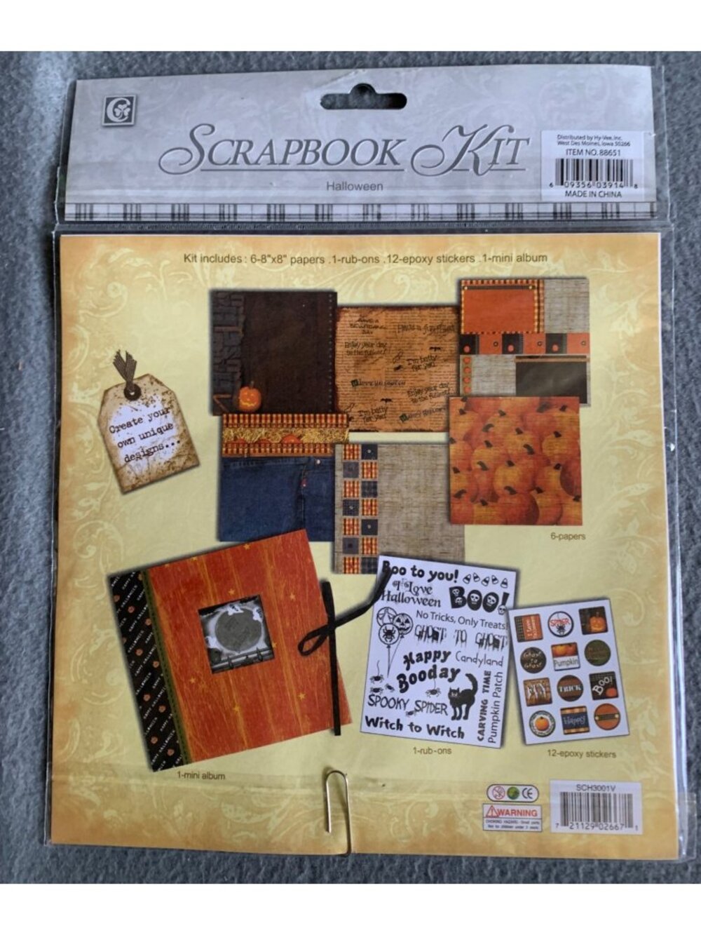 Halloween Scrapbook Kit Embellishments Stickers & Creative Letters - Picture 4 of 10